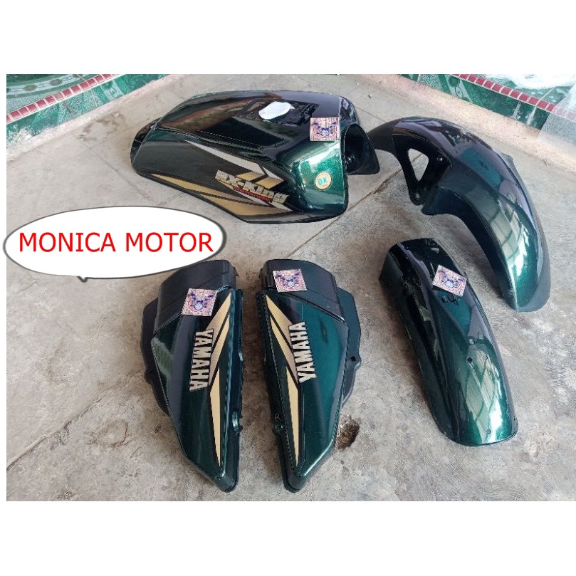 Jual body set rx king master tahun 1997 1998 warna hijau botol tangki