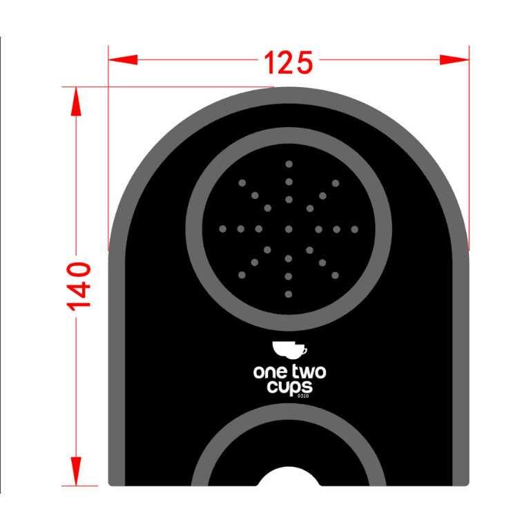 One Two Cups Silicone Holder Mat Tamper Kopi Espresso Barista - 0310 ( Al-Yusi )