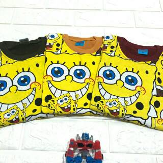 SETELAN BAJU  ANAK  LAKI  USIA 1 5TAHUN TC SPONGEBOB Shopee  