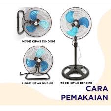 Kipas Angin 3in1 Merk TD BISA BERDIRI DUDUK DAN DINDING
