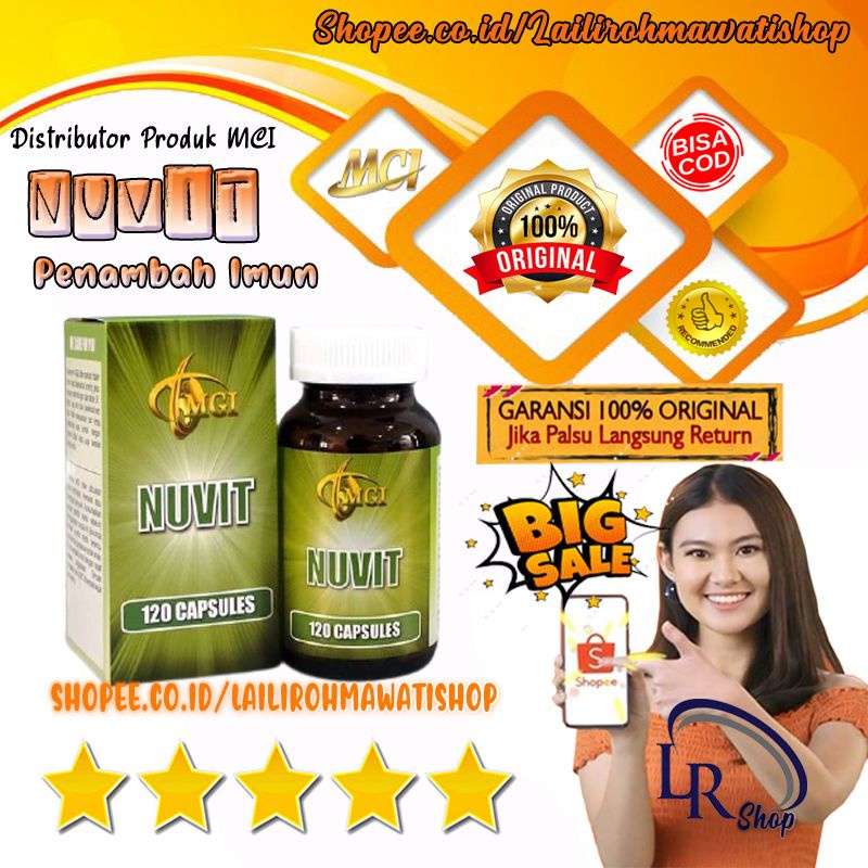 NUVIT - NUVIT KAPSUL MCI - NUVIT ASLI MCI - NUVIT MCI - NUVIT ORIGINAL - SUPLEMEN DAYA TAHAN TUBUH