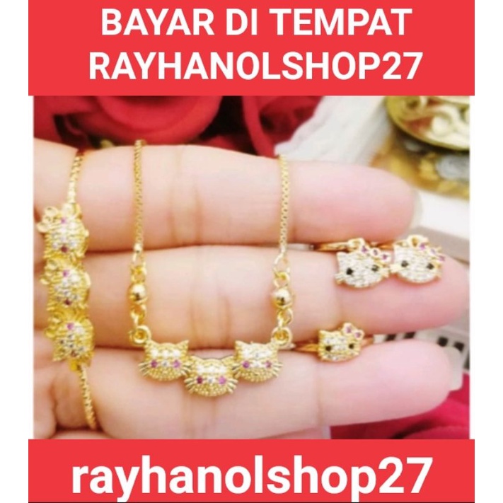 SET ANAK LAPIS EMAS 24 K GOLD RO-27 Motif pilihan model dan motif nya