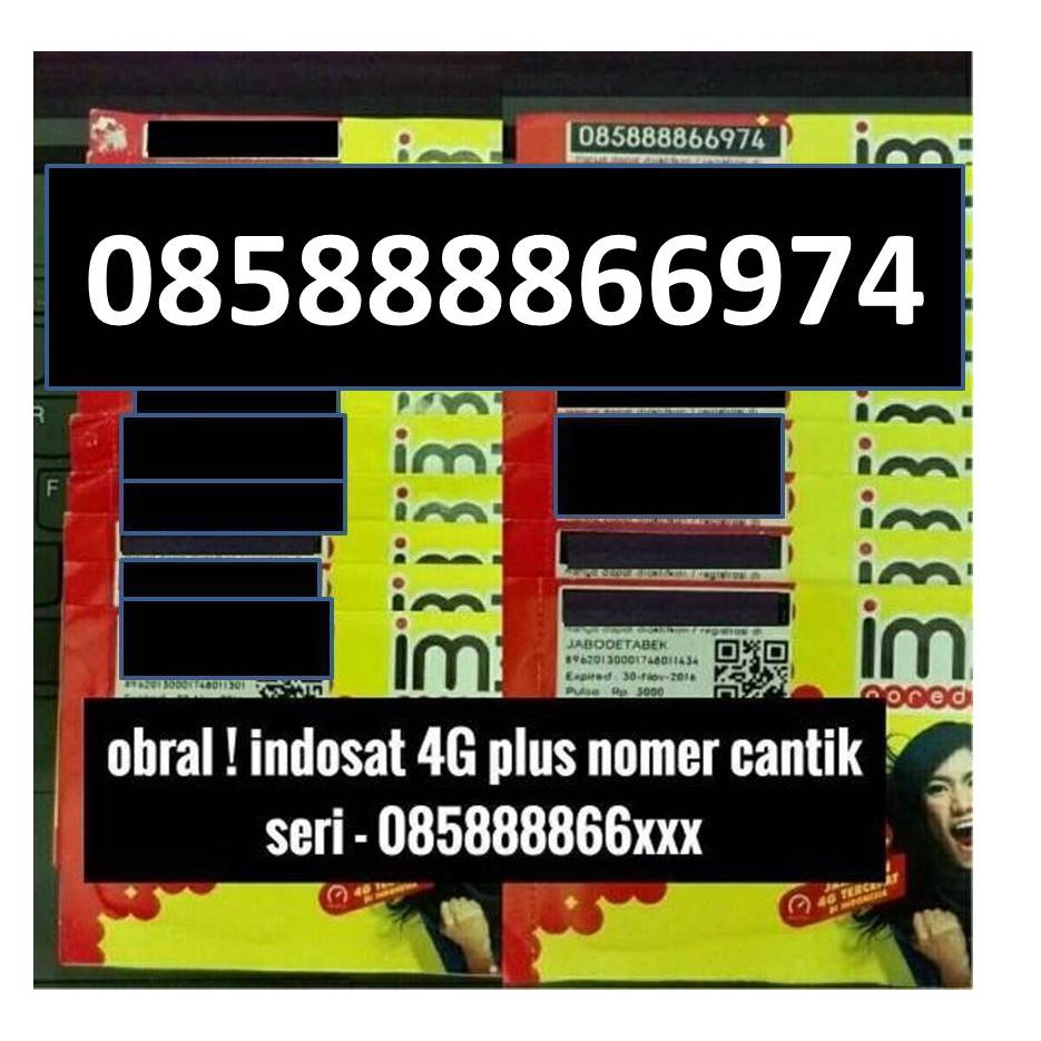 Obral  Nomer Cantik 4G Indosat Ooredoo - Kartu Perdana Im3