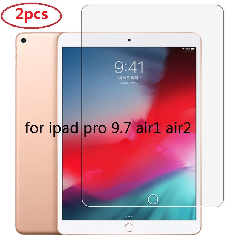 2 / 3 Pak Pelindung Layar Tempered Glass 9H Anti Gores / Sidik Jari Untuk IPad Pro 11 9.7 10.2 10.5 10.9 &quot;