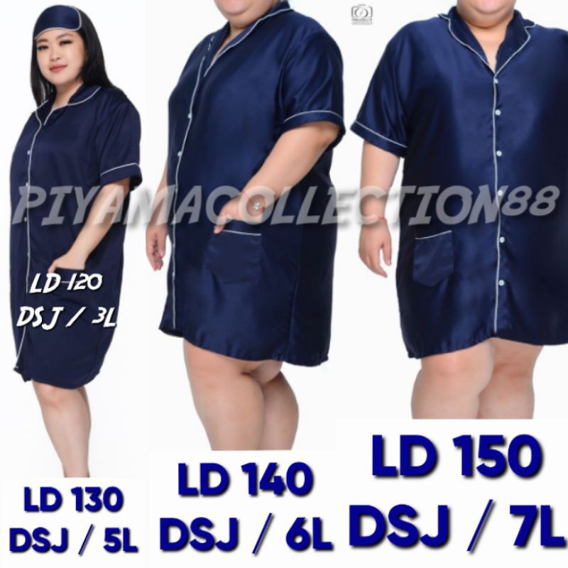 PIYAMA COUPLE SATIN POLOS NEVI LENGAN PANJANG