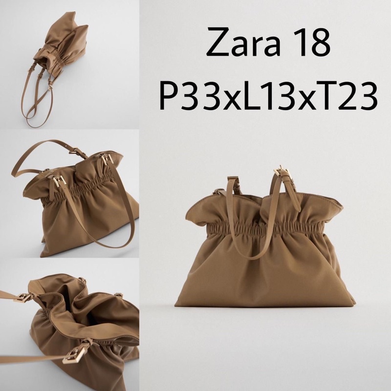 (BISA COD) READY STOCK!! Z*RA BUCKET BAG WITH GATHERING/TAS Z*RA BUCKET/TAS Z*RA IMPORT