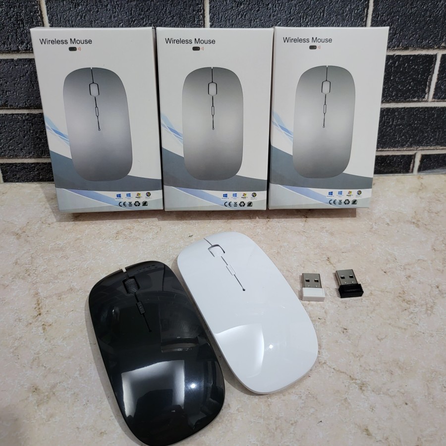 MOUSE WIRELESS THIN SLIM WITH USB RECEIVER ORIGINAL