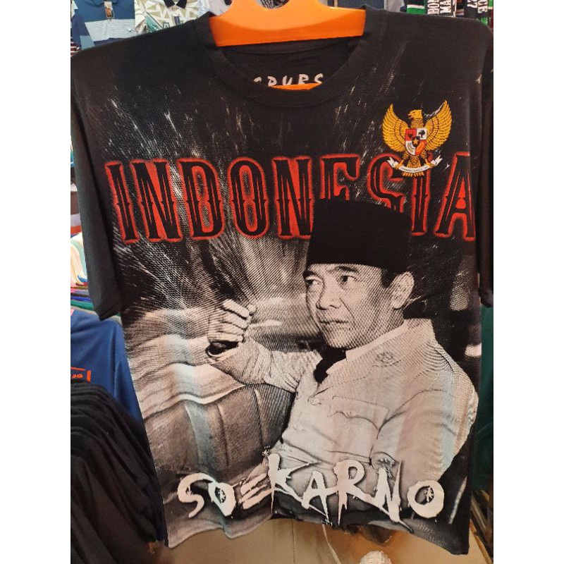 KAOS TSHIRT SOEKARNO SUKARNO / PROKLAMATOR PRESIDEN RI PERTAMA DISTRO PREMIUM