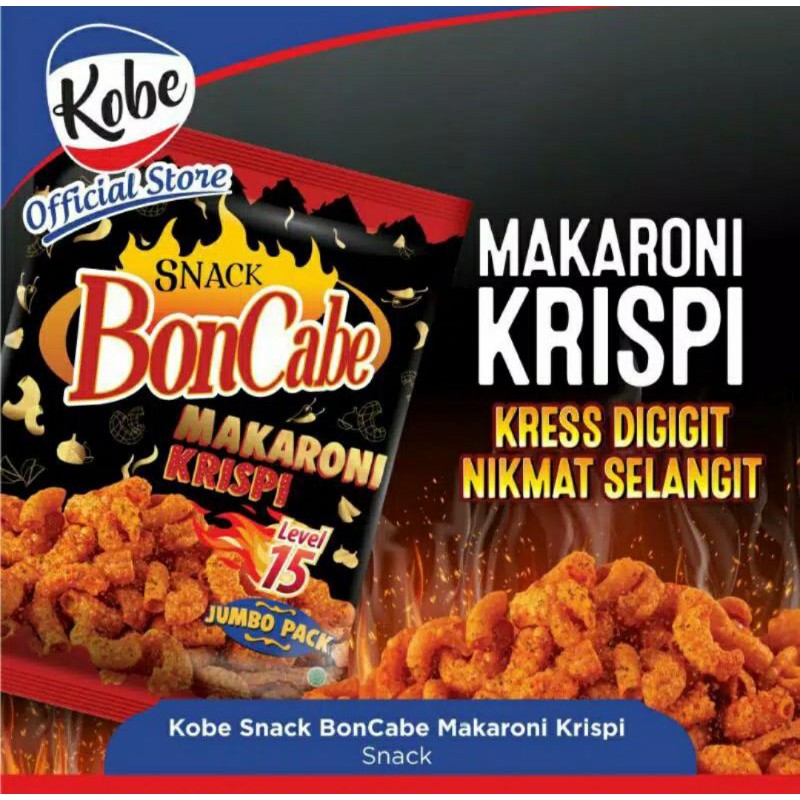 [Jumbo] Makaroni Krispi Boncabe Level 15&amp;10 Pedas 150gr