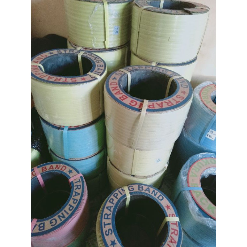 

Straping band tali/kerajinan/berat8kg/tebal1mm/lebar15mm