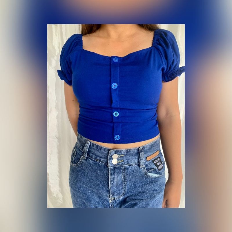 Hana Crop Top/Atasan Crop Wanita/Top Crop/Atasan Rayon/Baju Crop/Fashion Wanita