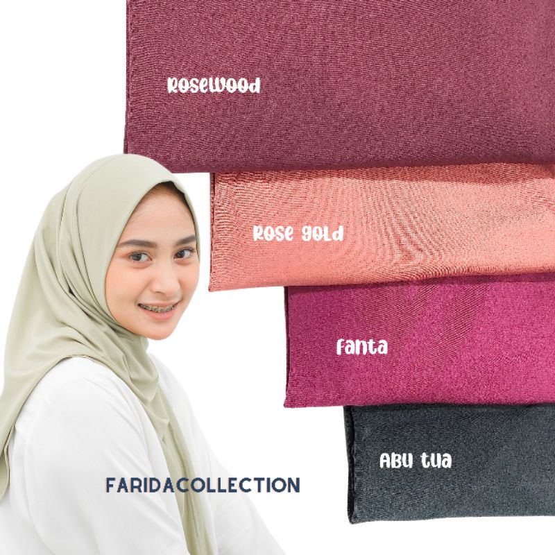 Hijab Segitiga Instan Jersey || Segitiga polos Instant