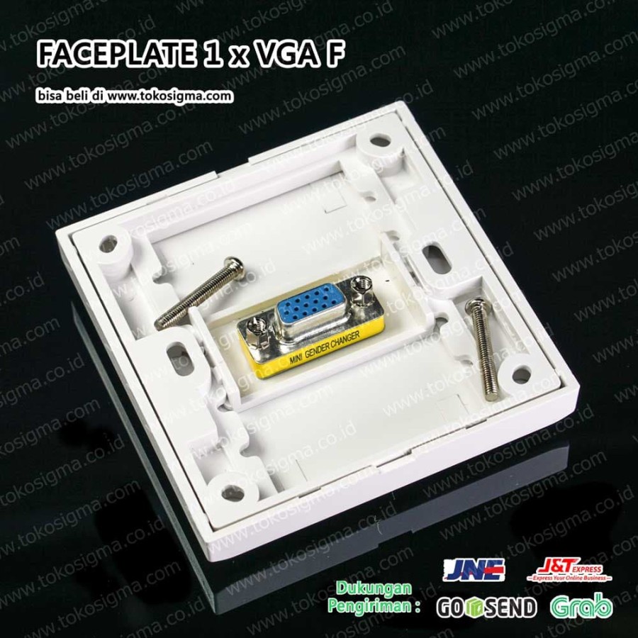 FACEPLATE SINGLE PORT VGA