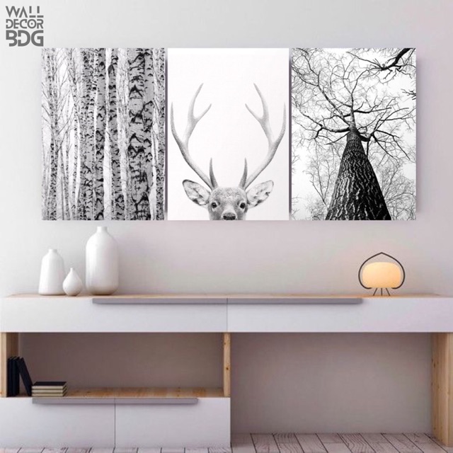 Walldecor Scandinavian Hiasan  Dinding  Murah Poster Kayu  