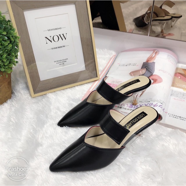 Jual Heels shoes wanita merk terkenal // SDL.170 BK Shopee Indonesia