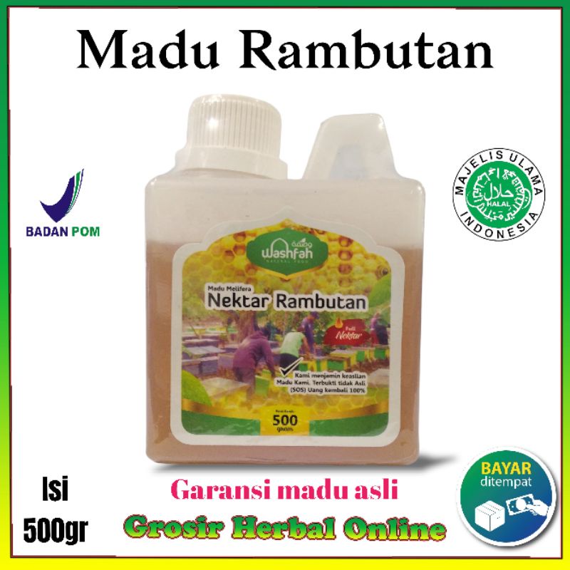 

Madu rambutan 500gr / madu nektar buah rambutan
