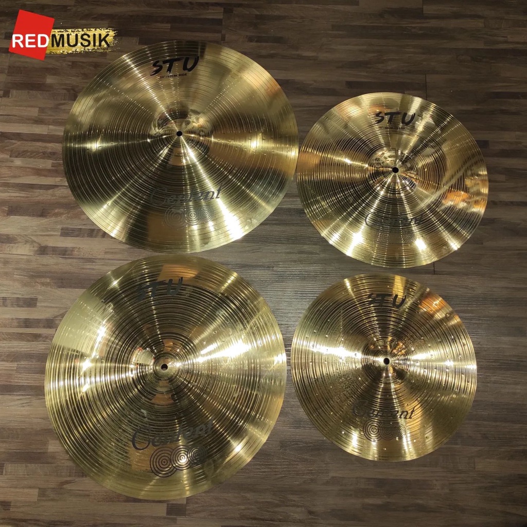Cymbal Centent STU Set + Tas Simbal Drum