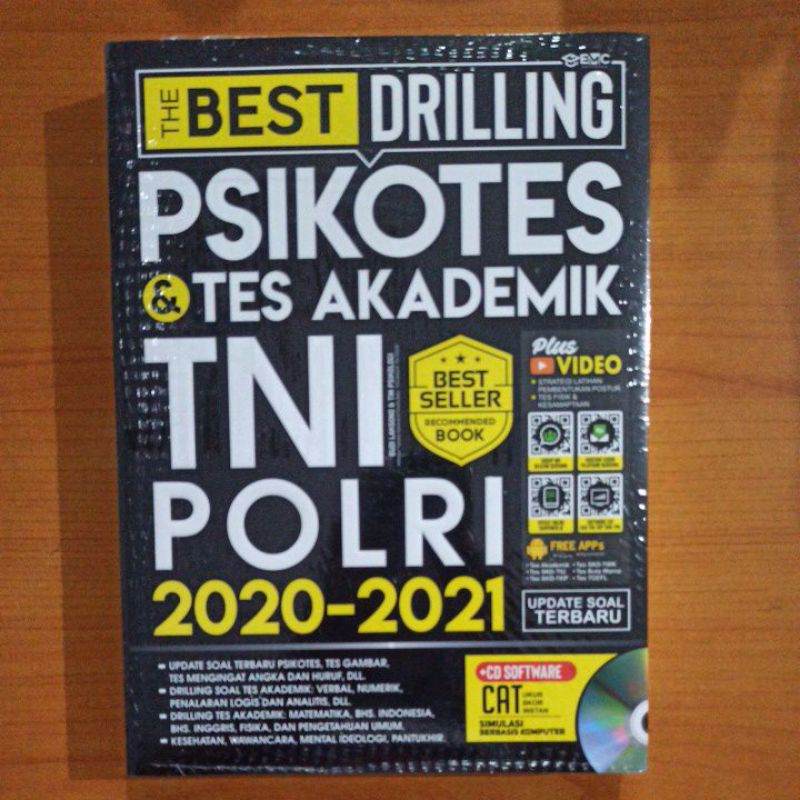 

BUKU BEST SELLER THE BEST DRILLING PSIKOTES & TES AKADEMIK TNI POLRI 2020-2021