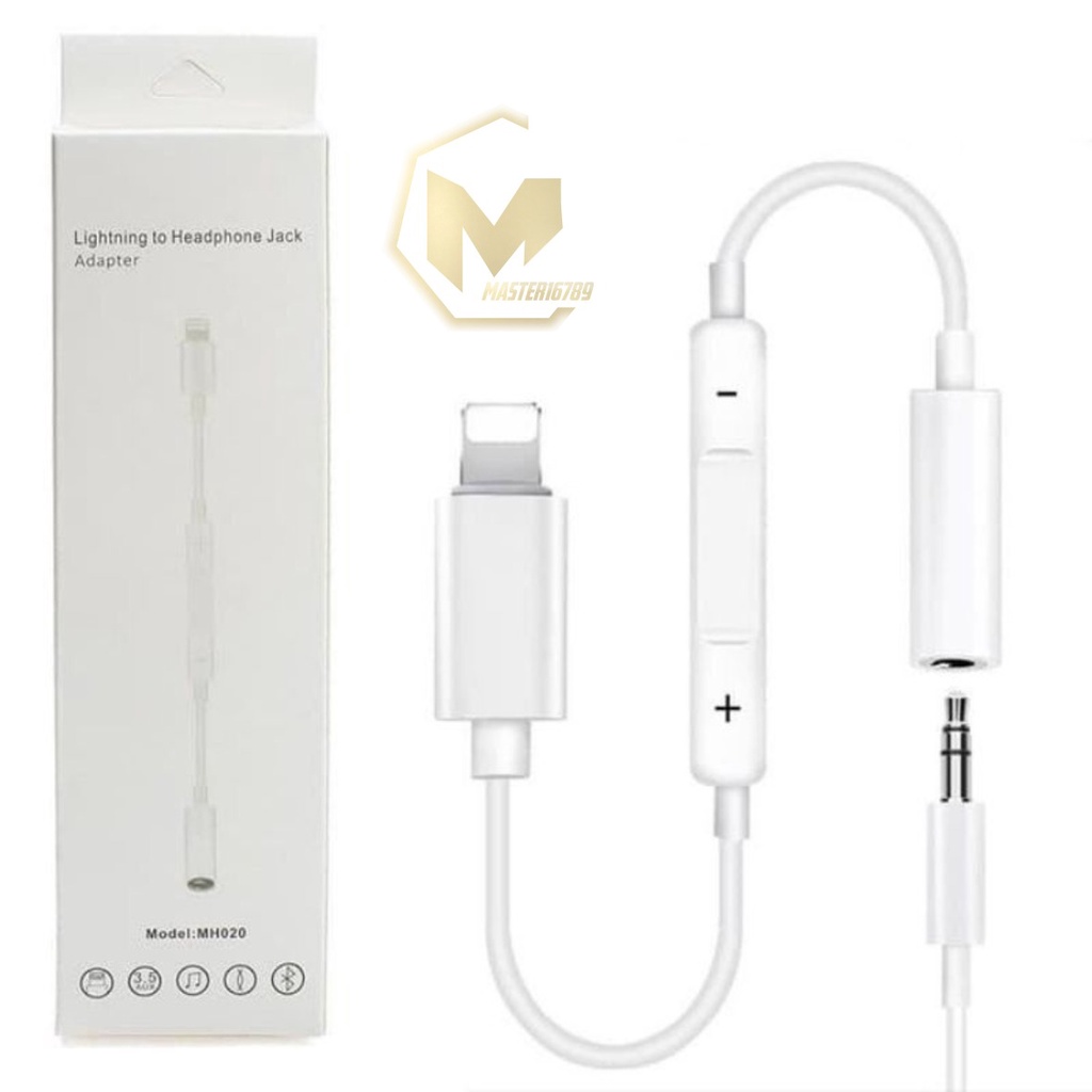 MH020 Lightning To aux 3.5 mm audio Headphone Jack Adapter for Spilter  MA3034