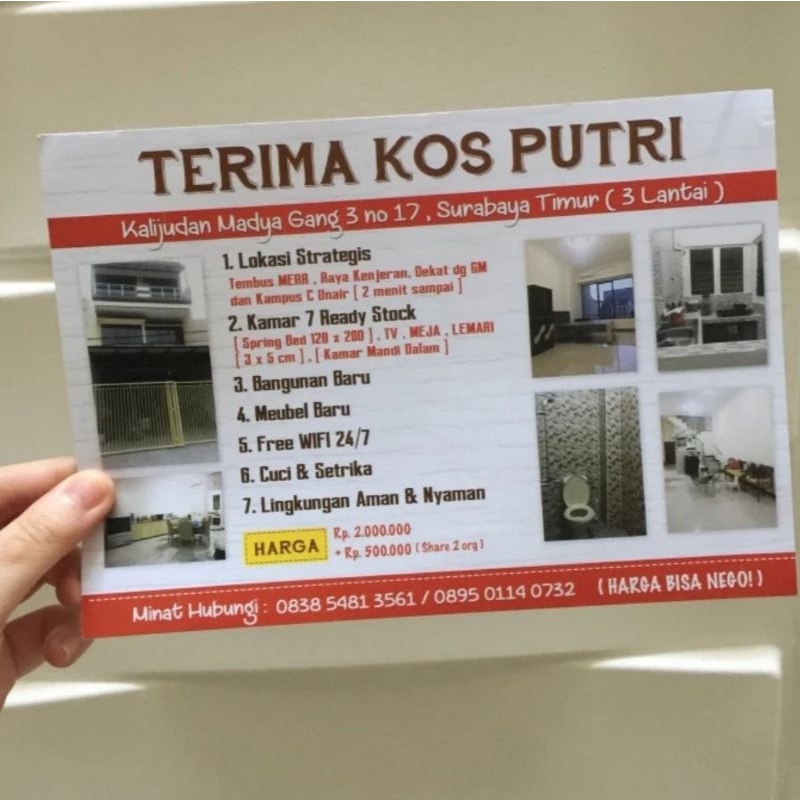 

cetak brosur / flyer / promosi ukuran A5 bahan kilat