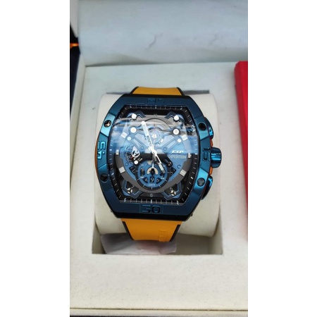 Preloved Jam Tangan Expedition Exp E 6800 E6800 Blue Yellow