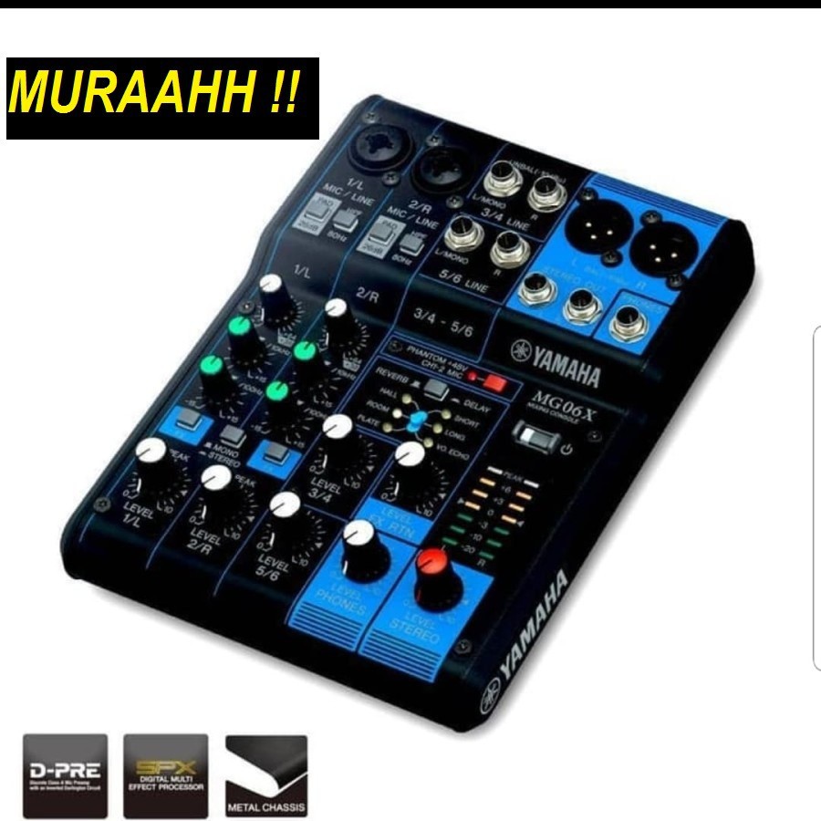 MIXER AUDIO YAMAHA MG 06X/MG06X