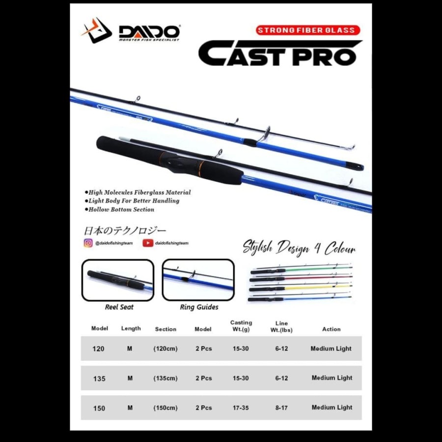 joran daido cast pro 120 cm fiber