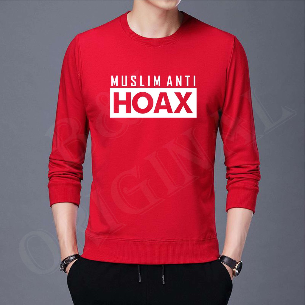 BS/COD/BAJU KAOS PRIA ANTI HOAX M-L-XL DISTRO//GOOD QUALITY