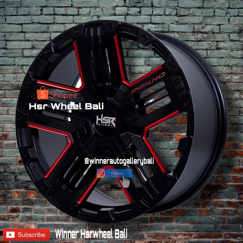 JUAL VELG RACING MURAH RING 18 - PELEK IMPORT HSRWHEEL - VELG PAJERO SPORT, FORTUNER TRITON