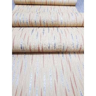 METH WPS053 CREAM ABSTRAK LINE WALLPAPER 45XMX5M WALPAPER 