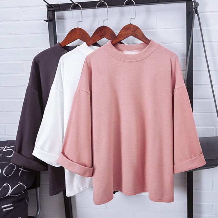 Blouse Putih Fashion Korea Oversized Sabrina Koleksi Import Original