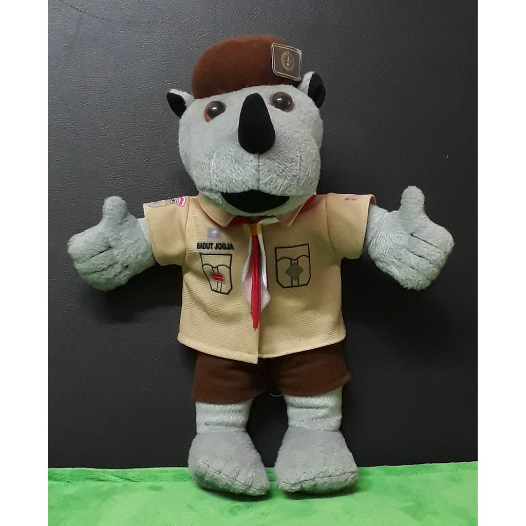 Boneka Pramuka  Karakter Hewan Badak Bercula Satu