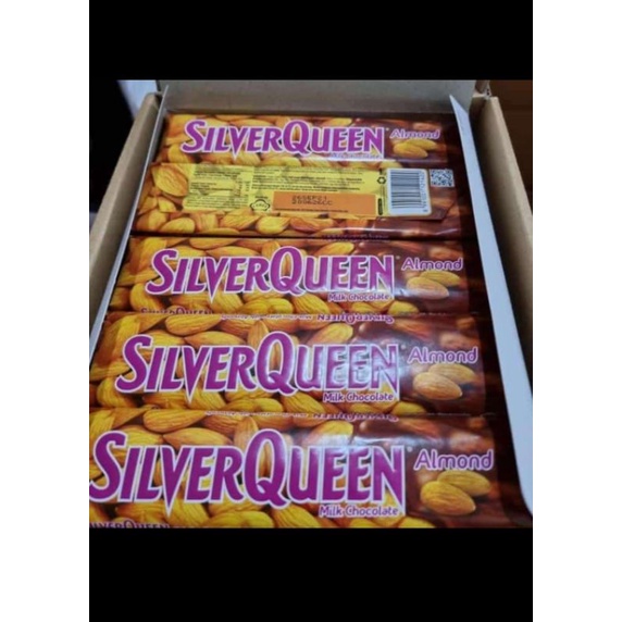 

coklat Silverqueen almond 65 gr