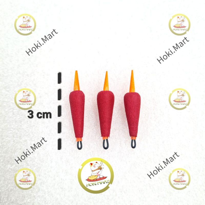 pelampung cabe jarum ujung KLEM BESI PER PCS