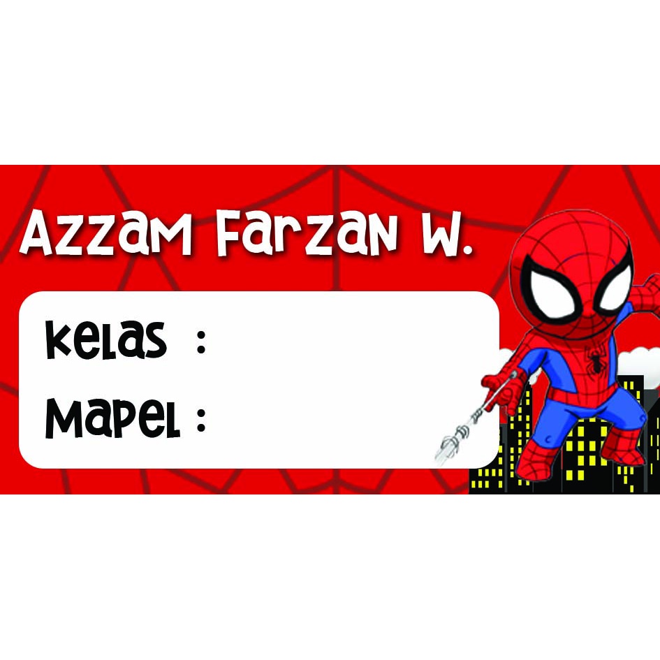 

Stiker Buku Tulis Anak TK RA SD MI SMP MTs