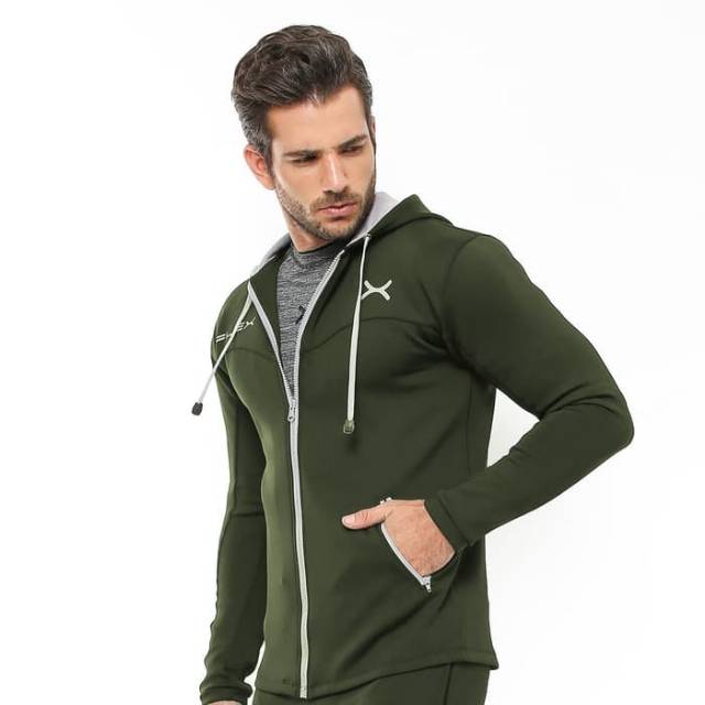 FJS-002AR Jaket sport fitness FLEX army