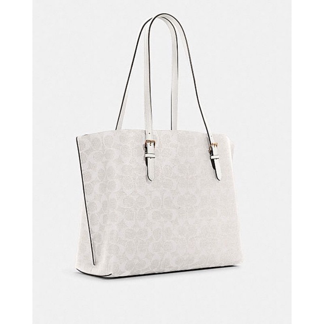 Coach Tote in Signature Canvas Mollie White (C1665)