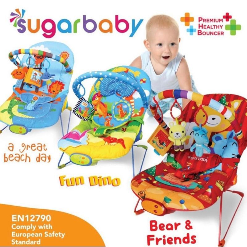 Sugar Baby 3 Reclining Premium Healthy Bouncer