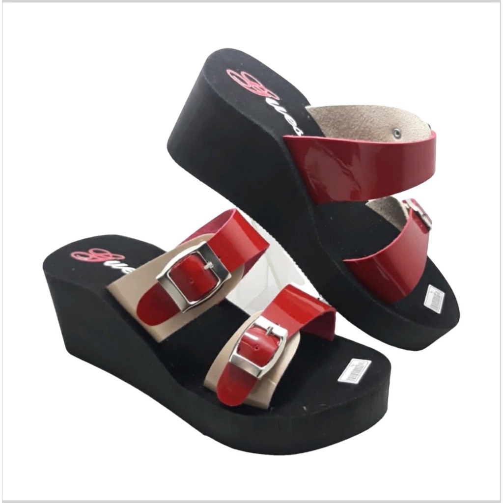 SANDAL WEDGES KOKOP BAN DUA GESPER