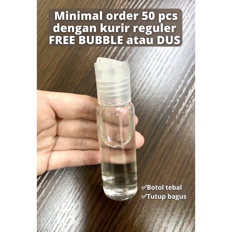 Botol prestop 30ml plastik kecil presstop 30 ml pet pushtop press top disctop
