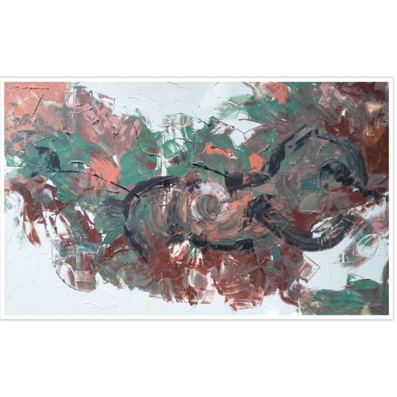 Lukisan Abstrak 85 x 135 cm