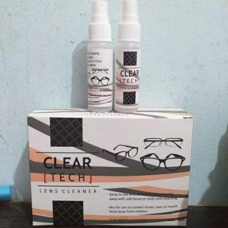 HARGA PROMO : PEMBERSIH CLEAR TECH Lensa 30ml ( 1box=12btl)