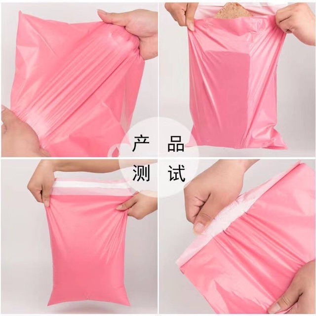 POLYMAILER SATUAN TERMURAH PINK UNGU HITAM TEBAL import packing bag plastik olshop amplop plastik