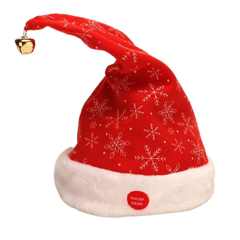 Topi Santa Claus Elektrik Untuk Hadiah Natal