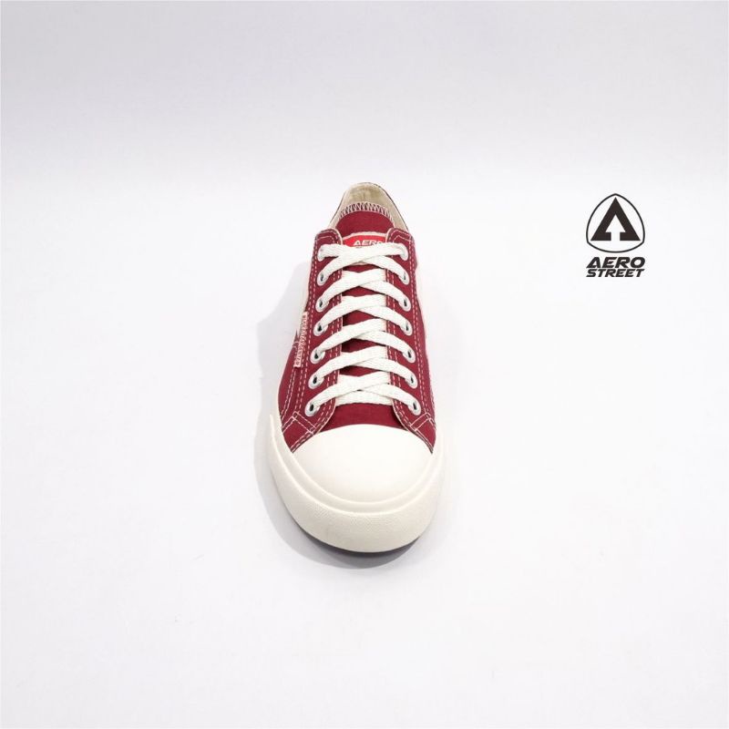 Aerostreet 37-44 Jhosse Low maroon Sepatu sneaker kasual