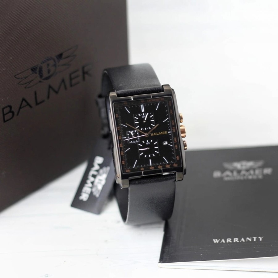 Jam Tangan Wanita Balmer 7933 Original Chronograph Tali Kulit