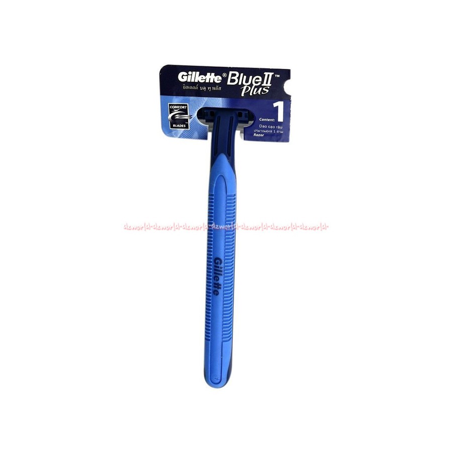 Gillette Blue II Plus Pisau cukur gillete Biru Save 20%