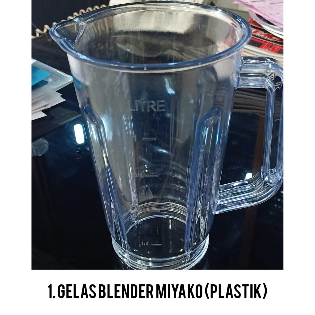 Sparepart Blender MIYAKO ORI Gelas kaca / plastik Pisau ORI