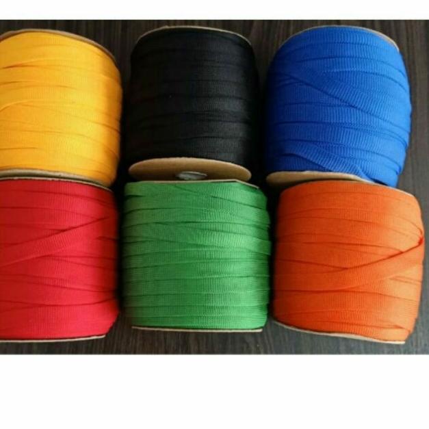 ✾ tali id card / tali sepatu / tali rajut 1cm / roll ✯