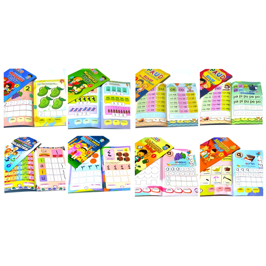 Buku Anak PAUD - Bermain Sambil Belajar Untuk Anak PAUD TK BP Bergambar Full Color  Bisa COD